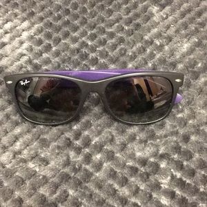 Blue & purple ray bans - New Wayfarer